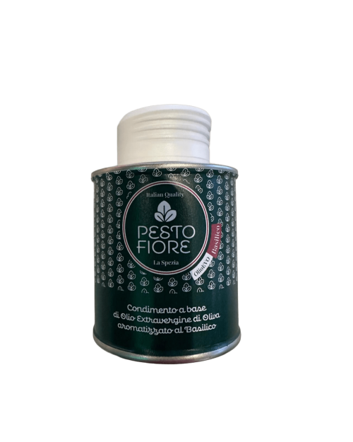 Huile d’olive au basilic